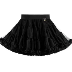 Angel's Face Charm Tutu Skirt - Black