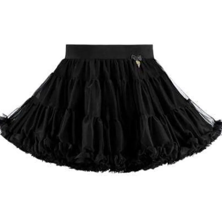 Angel's Face Charm Tutu Skirt - Black