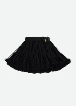 Angel's Face Charm Tutu Skirt - Black
