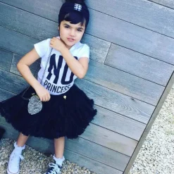 Angel's Face Charm Tutu Skirt - Black