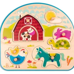 B. Animal Barnyard Wooden Puzzle (8pc)