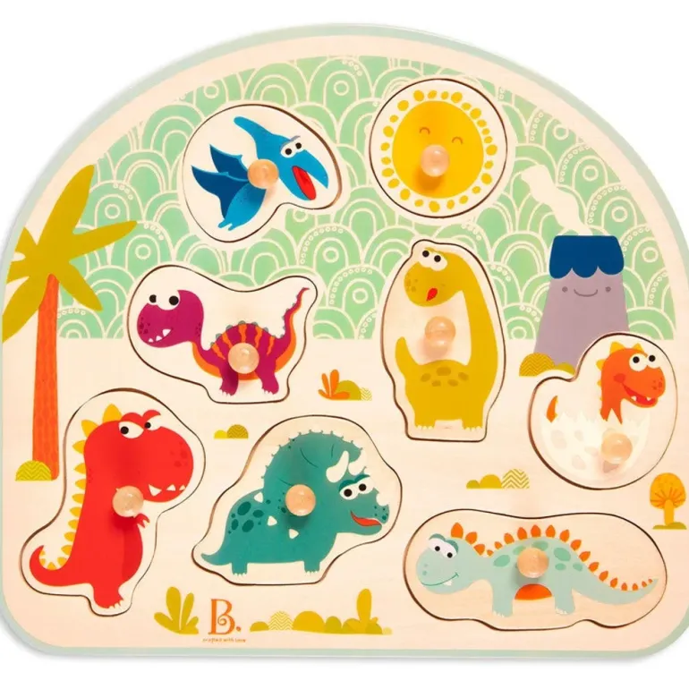 B. Stamping Dinos Wooden Puzzle (8pc)
