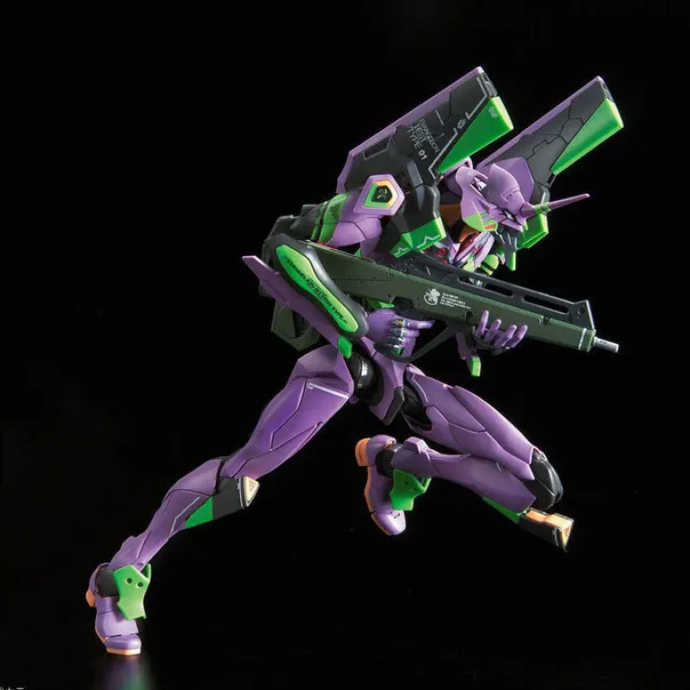 BANDAI - RG Multipurpose Humanoid Decisive Weapon, Artificial Human Evangelion Unit-01 DX Transport Platform SET
