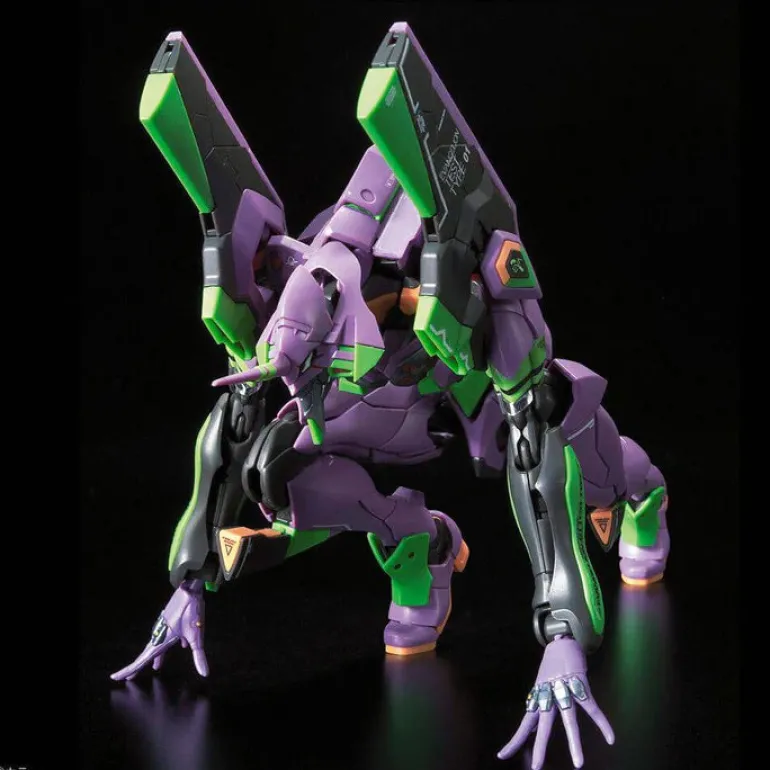 BANDAI - RG Multipurpose Humanoid Decisive Weapon, Artificial Human Evangelion Unit-01 DX Transport Platform SET