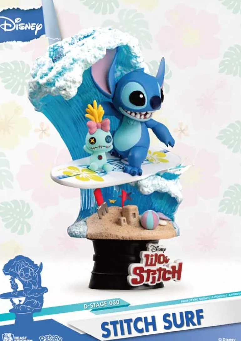 Beast Kingdom D Stage Lilo and Stitch Stitch Surf