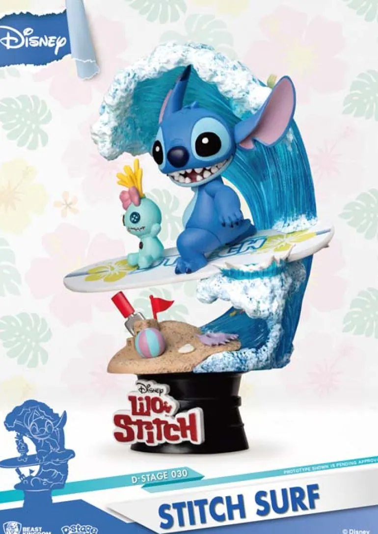 Beast Kingdom D Stage Lilo and Stitch Stitch Surf
