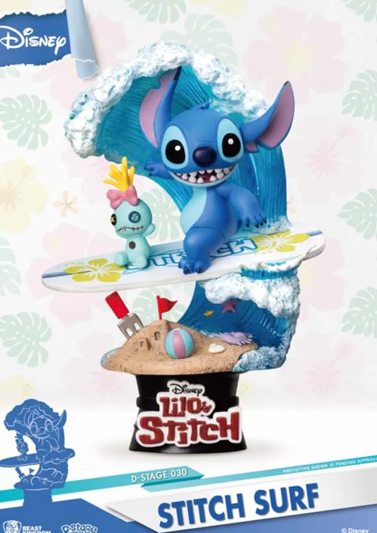Beast Kingdom D Stage Lilo and Stitch Stitch Surf