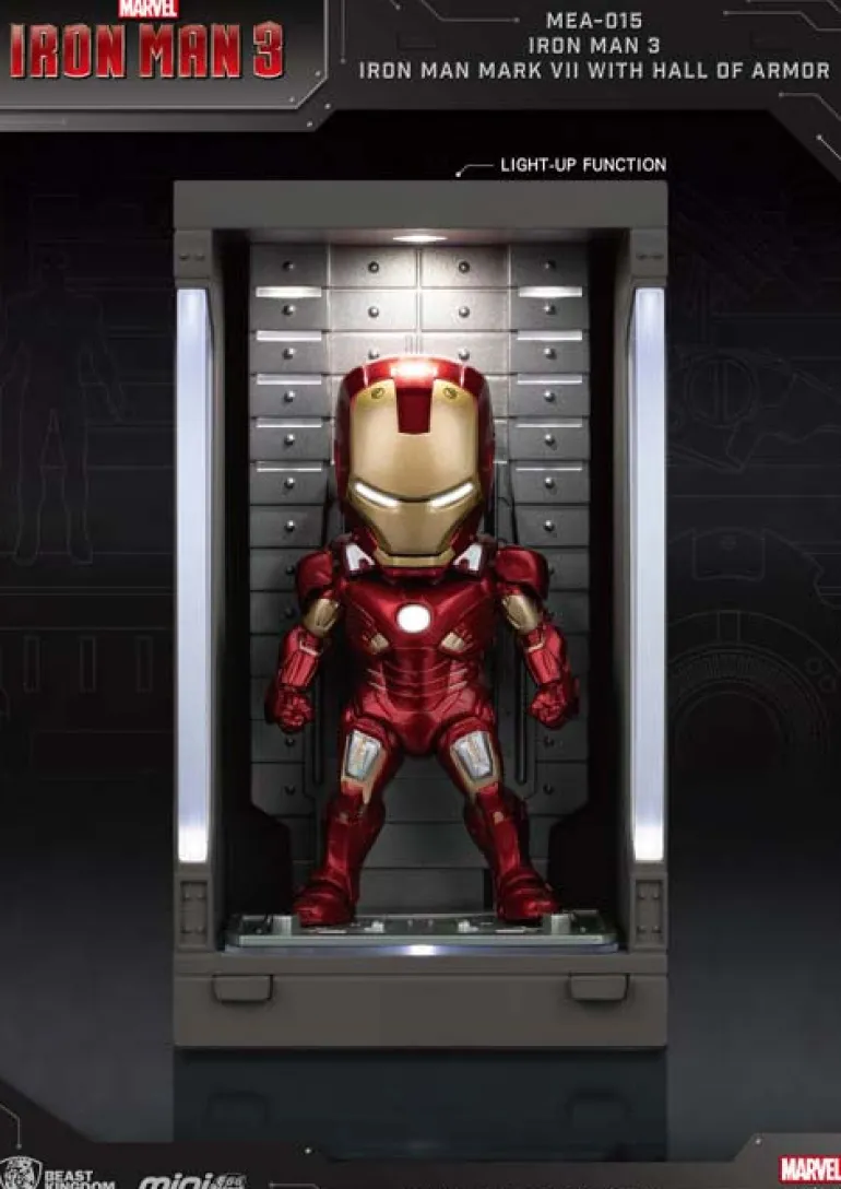 Beast Kingdom Mini Egg Attack Iron Man 3 Iron Man Mark VII with Hall of Armor