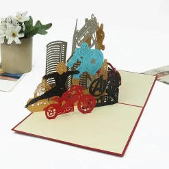 3D The Avengers Superhero Marvel Theme Greeting Card & 1pc Envelope