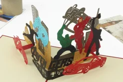 3D The Avengers Superhero Marvel Theme Greeting Card & 1pc Envelope