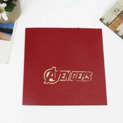 3D The Avengers Superhero Marvel Theme Greeting Card & 1pc Envelope