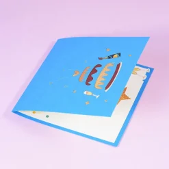 3D Birthday Cake Greeting Card & 1pc Envelope