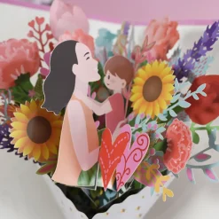 3D Handmade Flower Greeting Card & 1pc Envelope