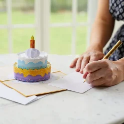 3D Happy Birthday Cake Greeting Card & 1pc Envelope