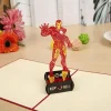 3D Iron Man Greeting Card & 1pc Envelope