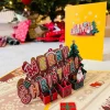 3D Merry Christmas Greeting Card & 1pc Envelope