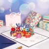 3D Pop Up Birthday Greeting Card & 1pc Envelope