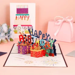 3D Pop Up Birthday Greeting Card & 1pc Envelope