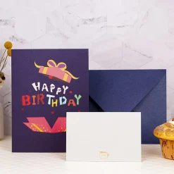 3D Pop Up Birthday Greeting Card & 1pc Envelope