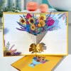 3D Pop-Up Greeting Card – Sunflower Bouquet Design - 15x20cm