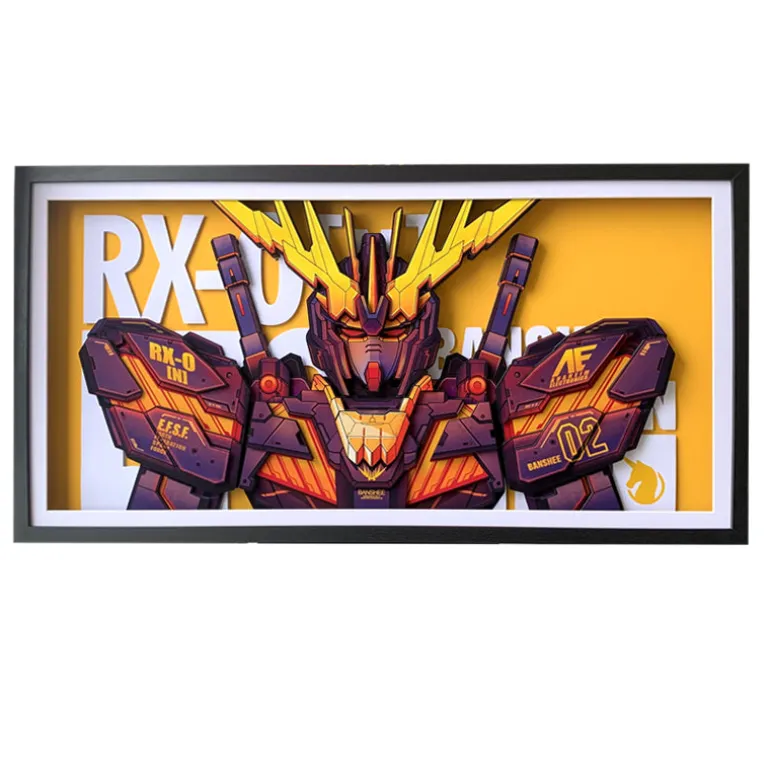 3D Quilling Paper Craft - Gundam RX-0 Unicorn Gundam Banshee Norn