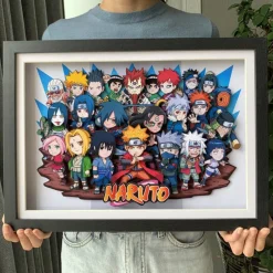 3D Quilling Paper Craft - Naruto Chibi Family Portrait