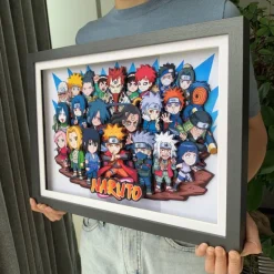 3D Quilling Paper Craft - Naruto Chibi Family Portrait