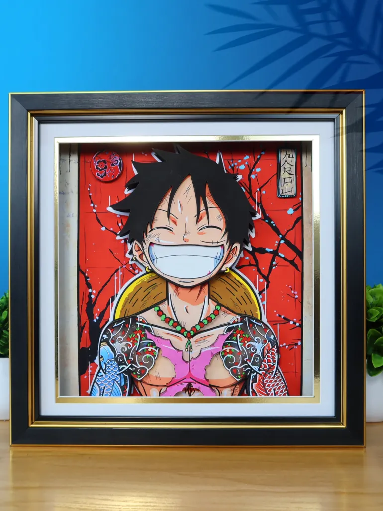 3D Quilling Paper Craft - One Piece - Luffy, the Straw Hat Kid