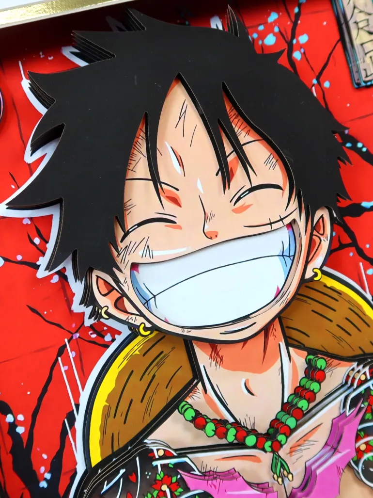 3D Quilling Paper Craft - One Piece - Luffy, the Straw Hat Kid