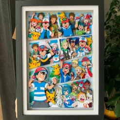 3D Quilling Paper Craft - Pokemon Family