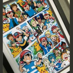 3D Quilling Paper Craft - Pokemon Family