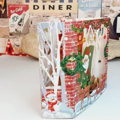 3D Santa Luxury Greeting Card & 1pc Envelope