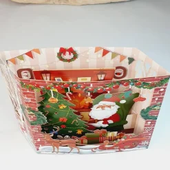 3D Santa Luxury Greeting Card & 1pc Envelope