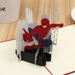 3D Spiderman Greeting Card & 1pc Envelope