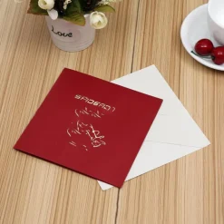 3D Spiderman Greeting Card & 1pc Envelope