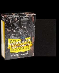 Dragon Shield: Black - Matte Sleeves - Japanese Size