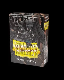 Dragon Shield: Black - Matte Sleeves - Japanese Size