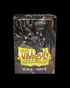 Dragon Shield: Black - Matte Sleeves - Japanese Size