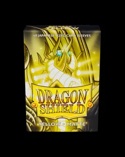 Dragon Shield: Yellow - Matte Sleeves - Japanese Size