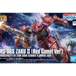 GUNDAM - HG 1/144 MS-06S ZAKU II PRINCIPALITY OF ZEON CHAR AZNABLE'S MOBILE SUIT Red Comet Ver. 024