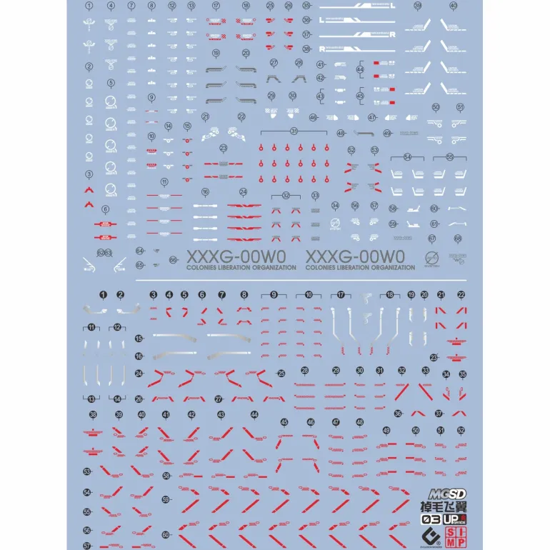 GUNDAM DECAL 03 MASTER GRADE SD (MGSD) GUNDAM WING