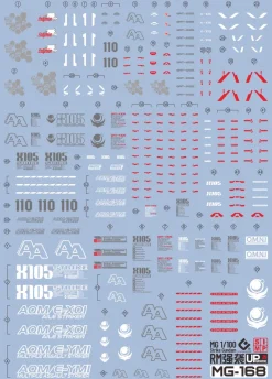 GUNDAM DECAL 168 MG 1/100 AILE STRIKE GUNDAM VER. RM