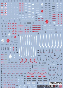 GUNDAM DECAL 210 MG 1/100 GUNDAM BARBATOS