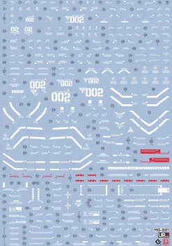 GUNDAM DECAL 221 MG 1/100 SINANJU STEIN (NARRATIVE VER.) VER.KA