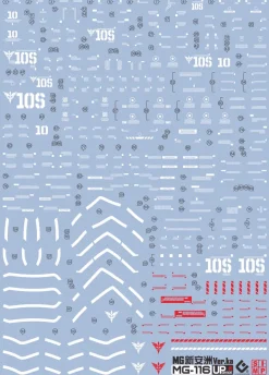 GUNDAM DECAL 116 MG 1/100 Sinanju OVA Ver.KA