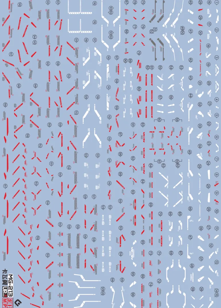 GUNDAM DECAL 213 MG 1/100 WING GUNDAM ZERO EW VER.KA