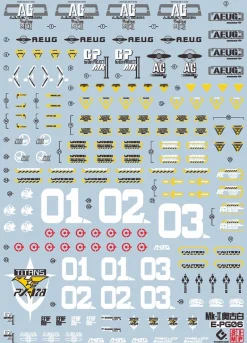 GUNDAM DECAL 06 PG 1/60 RX178 GUNDAM MKII A.E.U.G