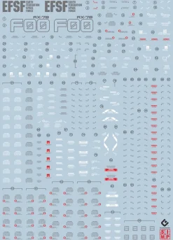 GUNDAM DECAL MEGA 1/48 RX-78-2 GUNDAM
