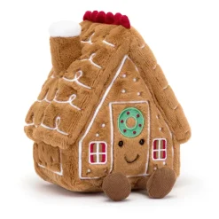 JELLYCAT AMUSEABLE GINGERBREAD HOUSE BEIGE 14X18X22 CM