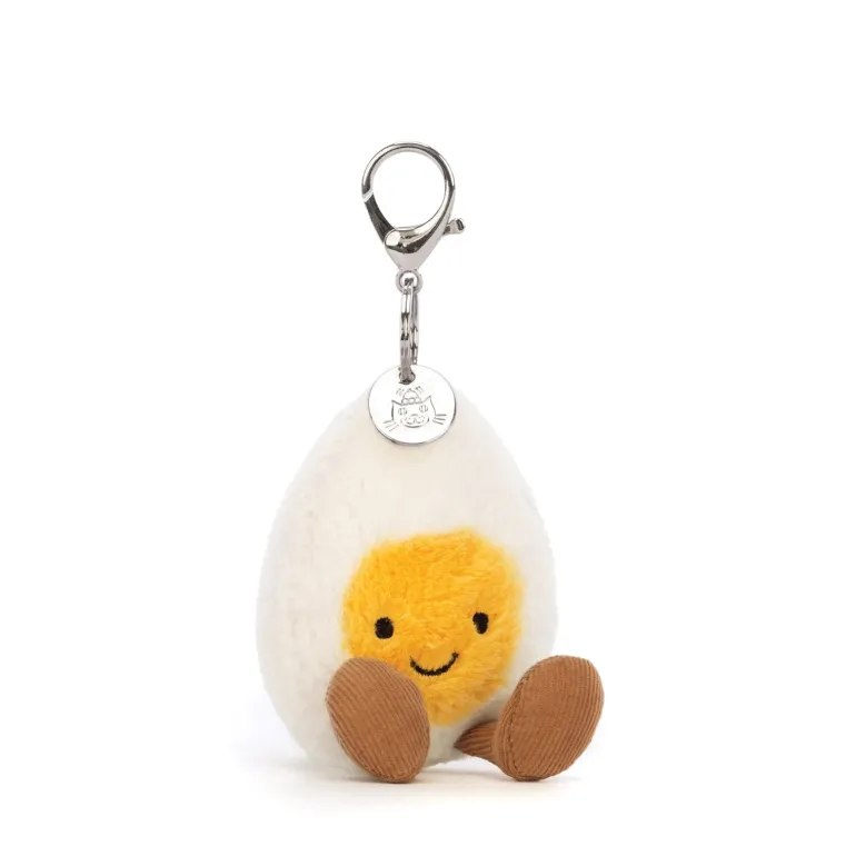 JELLYCAT AMUSEABLE HAPPY BOILED EGG BAG CHARM 5X7X27 CM